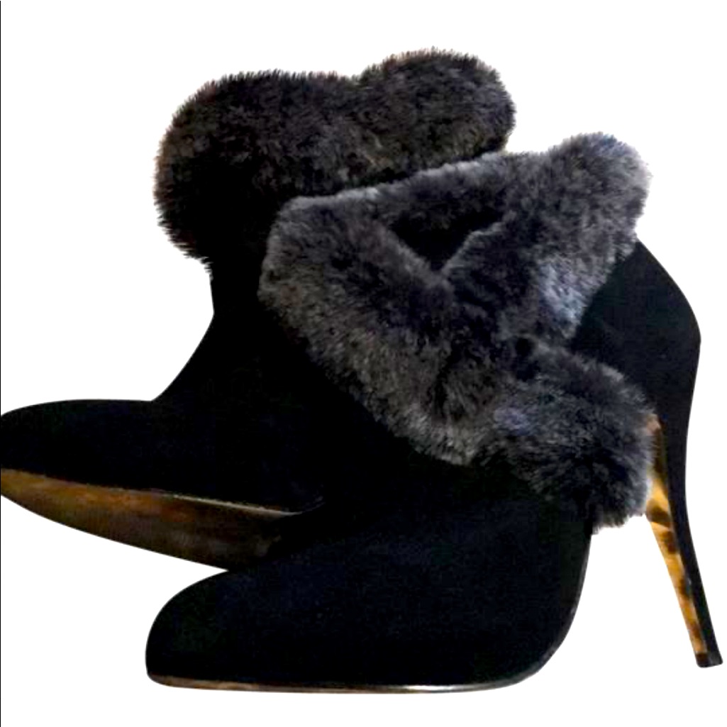 Mariah Carey Black Booties